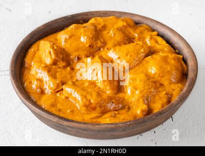 Tikka masala di pollo - pezzi di pollo marinato arrosto in salsa speziata Foto Stock