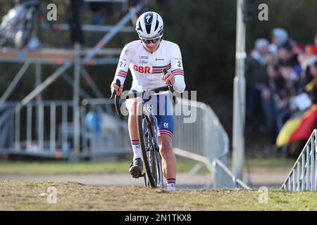 Hoogerheide, Paesi Bassi. , . Concorso Men Elite, #2, MASON Cameron, GBR, UCI World Championship Cyclo-cross Hoogerheide 2023 nei Paesi Bassi, ciclismo, off Road cycling, UCI Cyclocross World Championships, a Hoogerheide, Paesi Bassi Domenica 5. Febbraio 2023. Foto e copyright Fabien BOUKLA/ATP immagini. (BOUKLA Fabien/ATP/SPP) Credit: SPP Sport Press Photo. /Alamy Live News Foto Stock