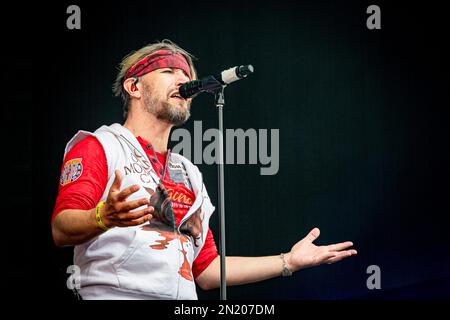 Francia 21 Giugno 2019 Sonata Arctica - live at Hell Fest Clisson © Andrea Ripamonti / Alamy Foto Stock