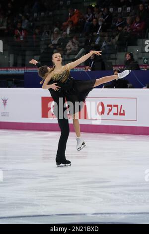 Torino, Italia. 10th Dec, 2022. Katerina Mrazkova e Daniel Marzek (CZE) si esibiscono durante la Junior Ice Dance - Free Dance del Gran Premio della ISU di Fighter Skating Final di Torino a Palavela. (Foto di Davide di Lalla/SOPA Images/Sipa USA) Credit: Sipa USA/Alamy Live News Foto Stock