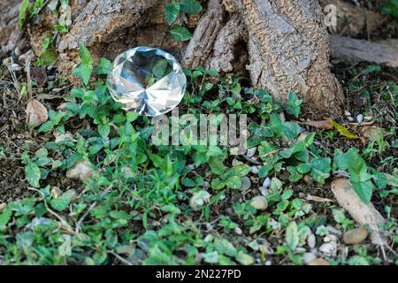 Foto di un diamante geocache Foto Stock