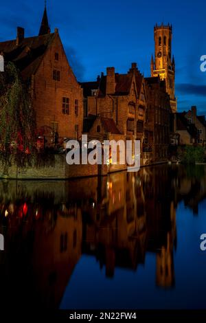 Rosary Quay, Bruges, Belgio Foto Stock