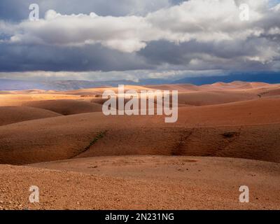 Deserto di Agafay a Marrakech Marocco Foto Stock