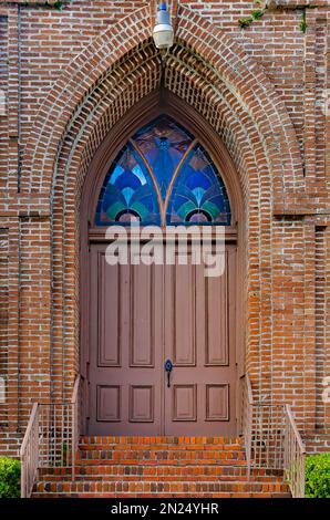 Emanuel African Methodist Episcopal Church è nella foto, 30 gennaio 2023, a Mobile, Alabama. La chiesa gotica di Revival è stata costruita in 1869. Foto Stock