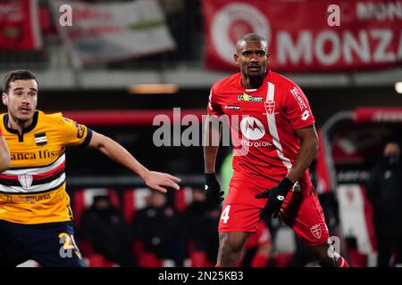 Monza, Italia - 06/02/2023, Marlon (AC Monza) durante il campionato italiano Serie Una partita di calcio tra AC Monza e UC Sampdoria il 6 febbraio 2023 allo stadio U-Power di Monza, Italia - Foto Morgese-Rossini / DPPI Foto Stock