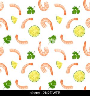 Pesce senza cuciture modello Illustrazione Vettoriale