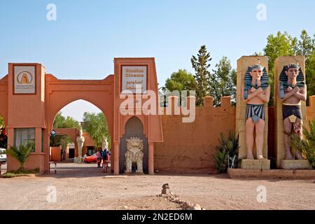Atlas Film Studio a Ouarzazate con set da Asterix e Cleopatra, Ouarzazate, Marocco Foto Stock