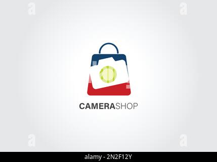 Illustrazione grafica vettoriale di Photoshop Bag Logo Design Illustrazione Vettoriale