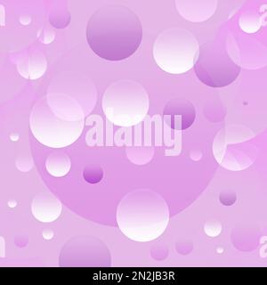 Cerchi astratti con gradiente su sfondo lilla. Sfondo pastello. Quadrato. Spazio di copia Foto Stock