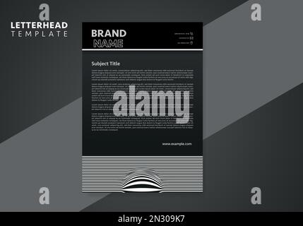 Modello professionale minimalista per il design della carta intestata | Illustrazione vettoriale Illustrazione Vettoriale