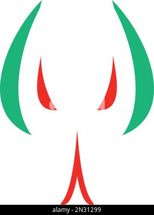 disegno di icona vettoriale del logo della testa di serpente Illustrazione Vettoriale