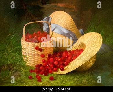 Raccolto di ciliegie, Robert Spear dunning 1866, Art Institute of Chicago, Chicago, Illinois, USA, America del Nord Foto Stock