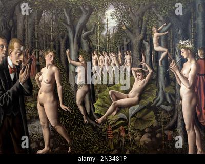 Il risveglio della foresta, Paul Delvaux, 1939, Art Institute of Chicago, Chicago, Illinois, USA, America del Nord Foto Stock