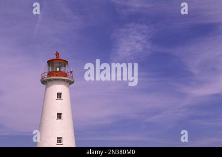 Punto Faro di prim Prince Edward Island, Canada Foto Stock