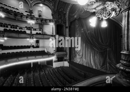 Sala del Teatro Les Celestins, Lione, Francia, 1989 Foto Stock