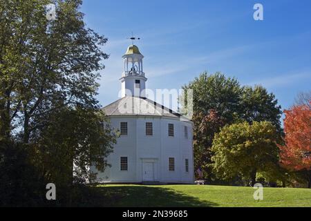 Vecchia chiesa rotonda, pietra miliare storica nazionale, Richmond, Vermont, USA Foto Stock