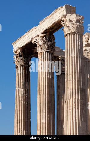 Tempio di Zeus Olimpio, Atene, Attica, Grecia Foto Stock