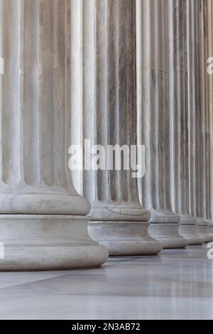 Colonne, il Giardino Nazionale di Atene, Zappeion, Atene, Attica, Grecia Foto Stock