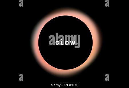 Set di pulsanti dei cerchi sfumati astratti. Forma liquida, gradienti fluidi vividi. Cornici lucenti su sfondo nero. Illustrazione con isolamento vettoriale Illustrazione Vettoriale