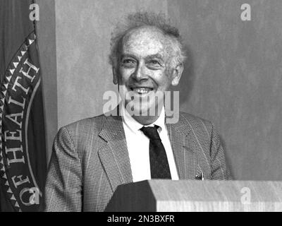 James Dewey Watson, biologo e genetista molecolare americano Foto Stock