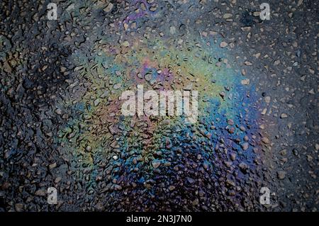 Marciapiede nel parcheggio di un distributore di benzina, Knoxville, Tennessee, Stati Uniti d'America Foto Stock