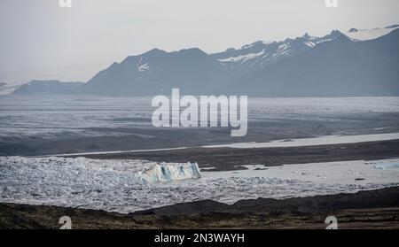 Ghiacciaio di Vatnajoekull, Parco Nazionale di Vatnajoekull, Bilastaeoi, Austurland, Islanda Foto Stock