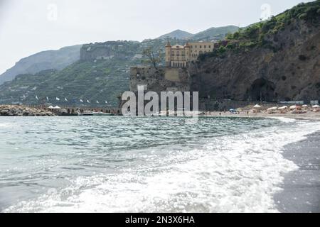 Castello di Mezzacapo a Maiori, Costiera Amalfitana, Campania, Italia Foto Stock