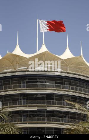 VIP Torre al circuito F1, Sakhir, Regno del Bahrain Foto Stock