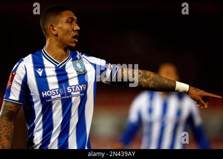 Liam Palmer del mercoledì di Sheffield durante il replay del quarto round della fa Cup all'Highbury Stadium, Fleetwood. Data immagine: Martedì 7 febbraio 2023. Foto Stock