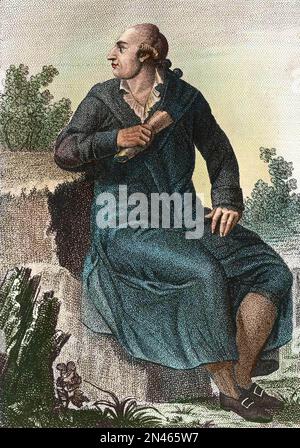 Ritratto di Johann Wolfgang von Goethe (1749-1832), scrittore tedesco Foto Stock