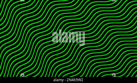 Linea geometrica di colore verde con luce al neon brillante. Blu colore astratto neon sfondo chiaro. Foto Stock