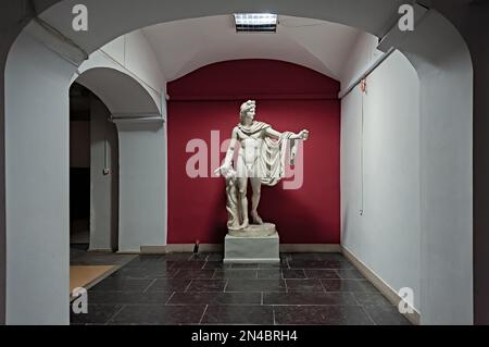 La sala con scultura in Accademia Nazionale di Belle Arti e architettura a Kiev, Ucraina Foto Stock