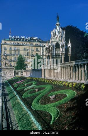 BRUNSWICK MONUMENTO GINEVRA SVIZZERA Foto Stock