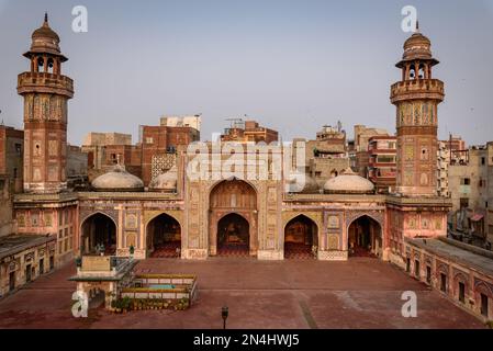 Vista panoramica della Moschea di Wazir Khan Lahore Islamabad Foto Stock