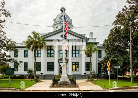 Jefferson County Courthouse, Courthouse Circle, Monticello, Florida Foto Stock