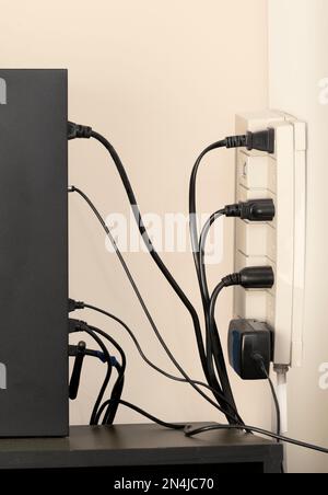Collegamento tipico con il computer desktop Foto Stock