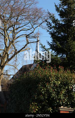 St Mary's Church, Cuddington, Surrey Foto Stock