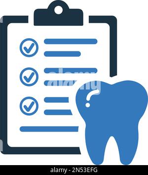 Care, Dental, report Icon - utilizzo per scopi commerciali, supporti di stampa, web o qualsiasi tipo di progetto. File EPS vettoriale. Illustrazione Vettoriale