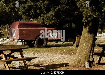 Grecia, Dodecaneso, Isola di Rodi, campo per bambini Elias (architettura coloniale italiana) Foto Stock