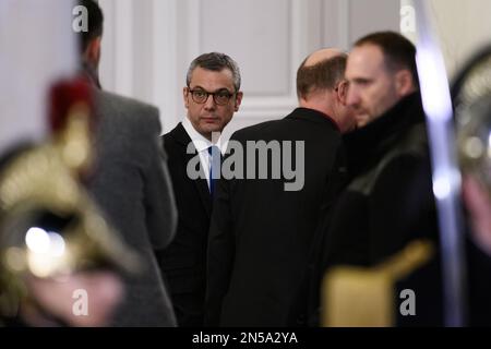 Julien Mattia / le Pictorium - Visita ufficiale di Volodymyr Zelensky all'Elysee Palace, 08 febbraio 2023 - 08/02/2023 - Francia / Ile-de-France (regione) / Parigi - Ritratto del Segretario Generale dell'Elysee Palace, Alexis Kholer, durante la visita ufficiale di Volodymyr Zelensky al Palazzo Elysee, Il 08 febbraio 2023 Foto Stock