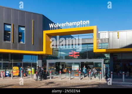 La nuova stazione ferroviaria di Wolverhampton, Wolverhampton, West Midlands Foto Stock