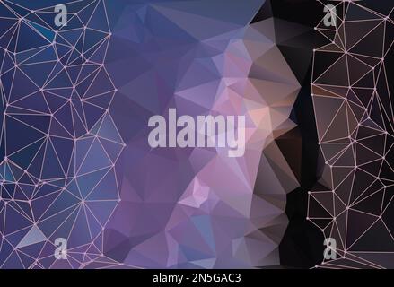 marrone rosato, grigio scuro, grigio ardesia, grigio chiaro, nero , grigio, grigio ardesia chiaro, grigio ardesia scuro, blu ardesia scuro colori astratto triangolo poligonale vecto Illustrazione Vettoriale