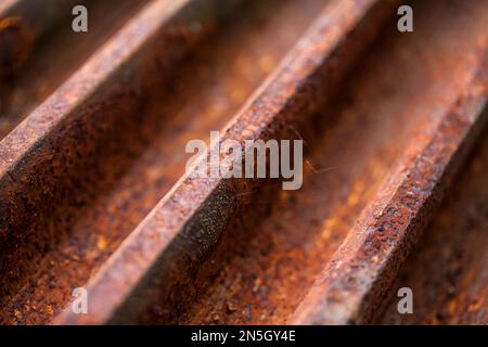 Dettaglio di una vecchia ruota dentata Foto Stock