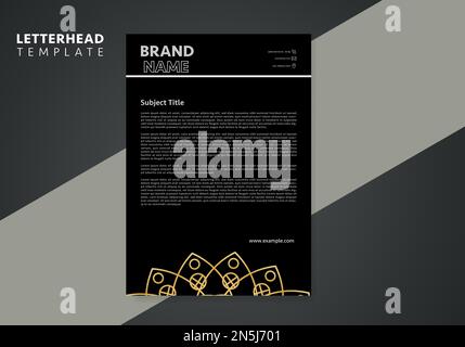 Lussuoso design di mandala ornamentale con motivi arabeschi in stile arabo-orientale. Modello con testa di lettera vettoriale. Illustrazione Vettoriale