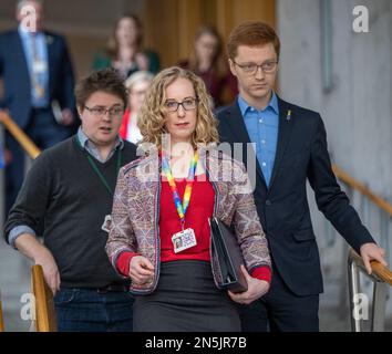 Lorna Slater MSP co-leader del partito verde scozzese al Parlamento scozzese Foto Stock