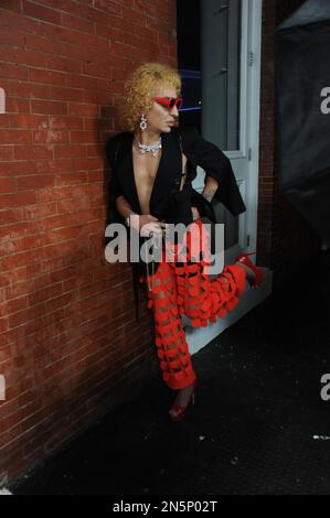 Elton Ilirjani all'apertura del negozio Cult Gaia, New York Fashion Week Febbraio 2023 Foto Stock