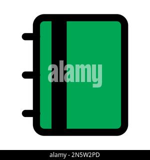 Linea dell'icona del giornale isolata su sfondo bianco. Icona sottile nera piatta sullo stile moderno. Simbolo lineare e tratto modificabile. Semplice e pixel perf Illustrazione Vettoriale