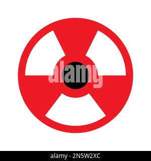 Icona nucleare isolata su sfondo bianco. Icona sottile nera piatta sullo stile moderno. Simbolo lineare e tratto modificabile. Semplice e pixel perf Illustrazione Vettoriale