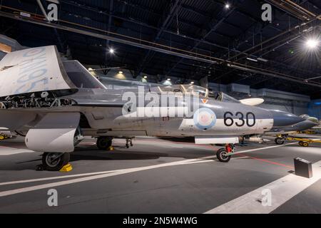 Yeovilton.Somerset.United Kingdom.October 23rd 2022.A Blackburn Buccaneer è in mostra a The Fleet Air Arm Museum a Somerset Foto Stock