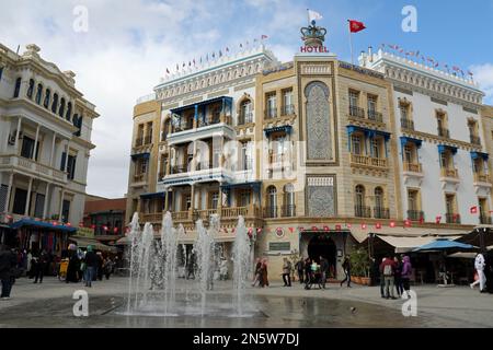 Place de la Victoire a Tunisi Foto Stock